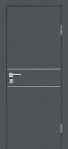 Межкомнатная дверь П-15 Графит матовый