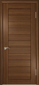 Межкомнатная дверь ЛУ-21 (Темный орех)