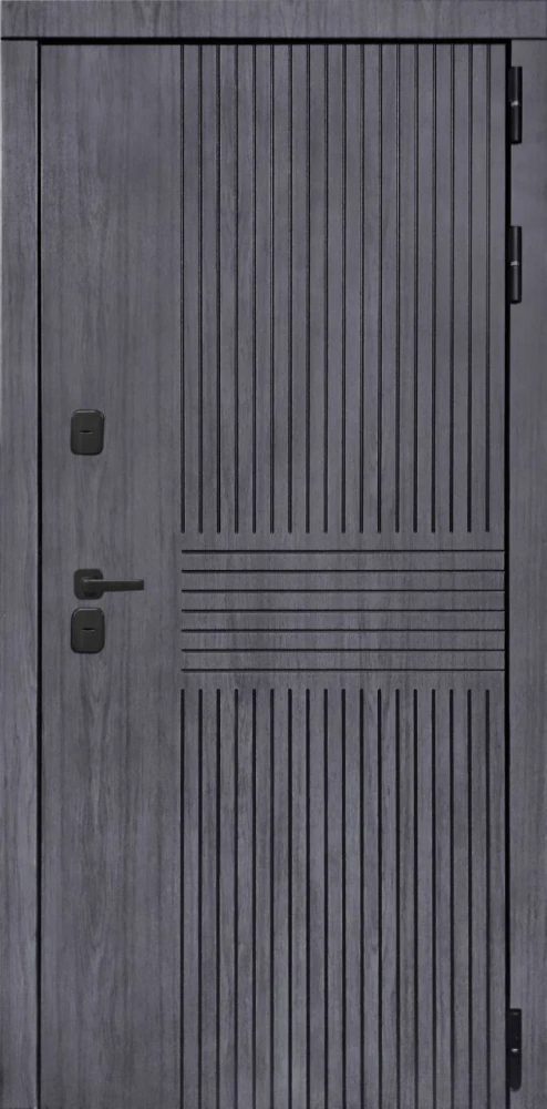 Входная дверь ДвериПРО Берген ФЛ-259 (10мм, дуб с пилением) DPRO201027 внешняя сторона