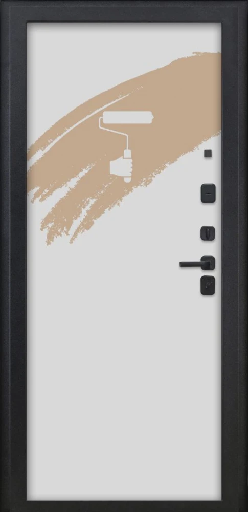 Входная дверь ДвериПРО Д-68 Под покраску DPRO220881 внутренняя сторона