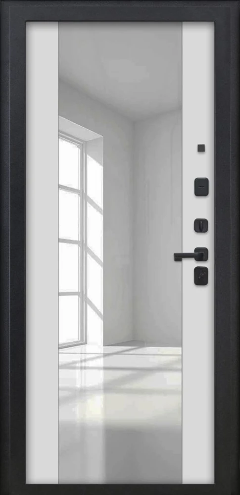 Входная дверь ДвериПРО Росна ФЛЗ -1 Белый матовый DPRO226268 внутренняя сторона