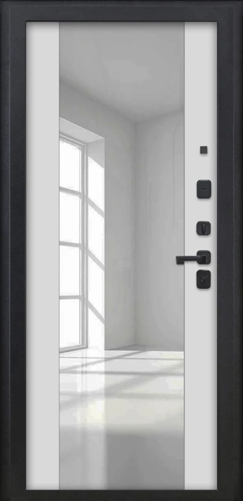 Входная дверь ДвериПРО Термо медный антик ФЛЗ -1 Белый матовый DPRO228007 внутренняя сторона