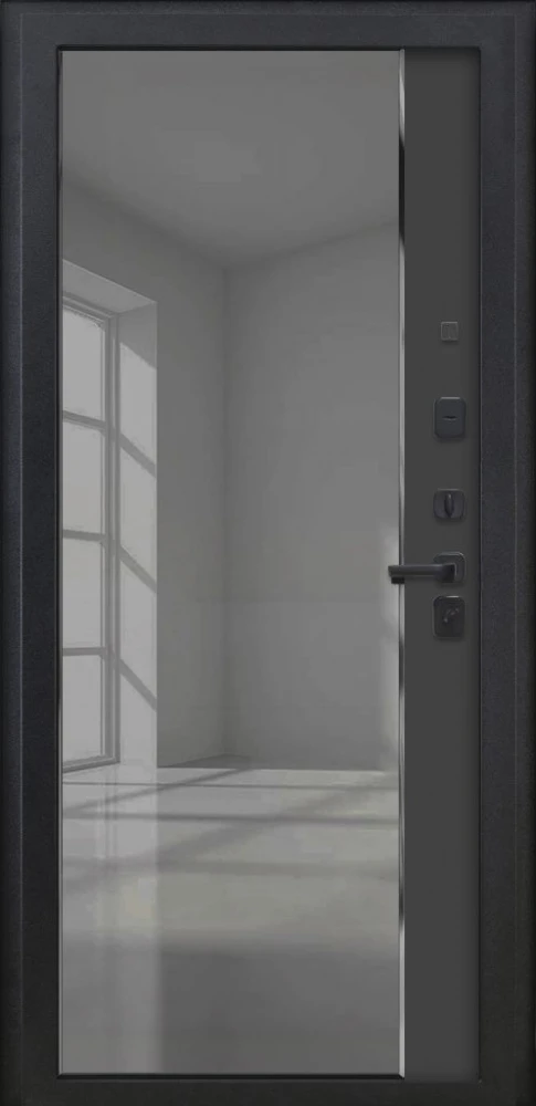 Входная дверь ДвериПРО Модель Л-48 ФЛЗ-618 Черный кварц DPRO222458 внутренняя сторона