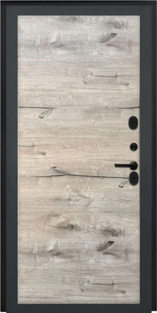 Входная дверь ДвериПРО Модель L-49 Без фрезеровки Дуб пацифик горизонт DPRO200462 внутренняя сторона